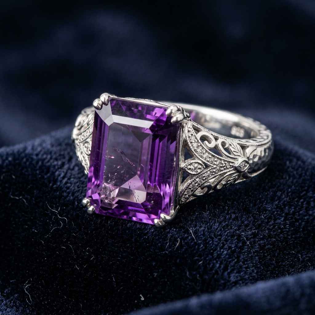 Amethyst Ring in Silver