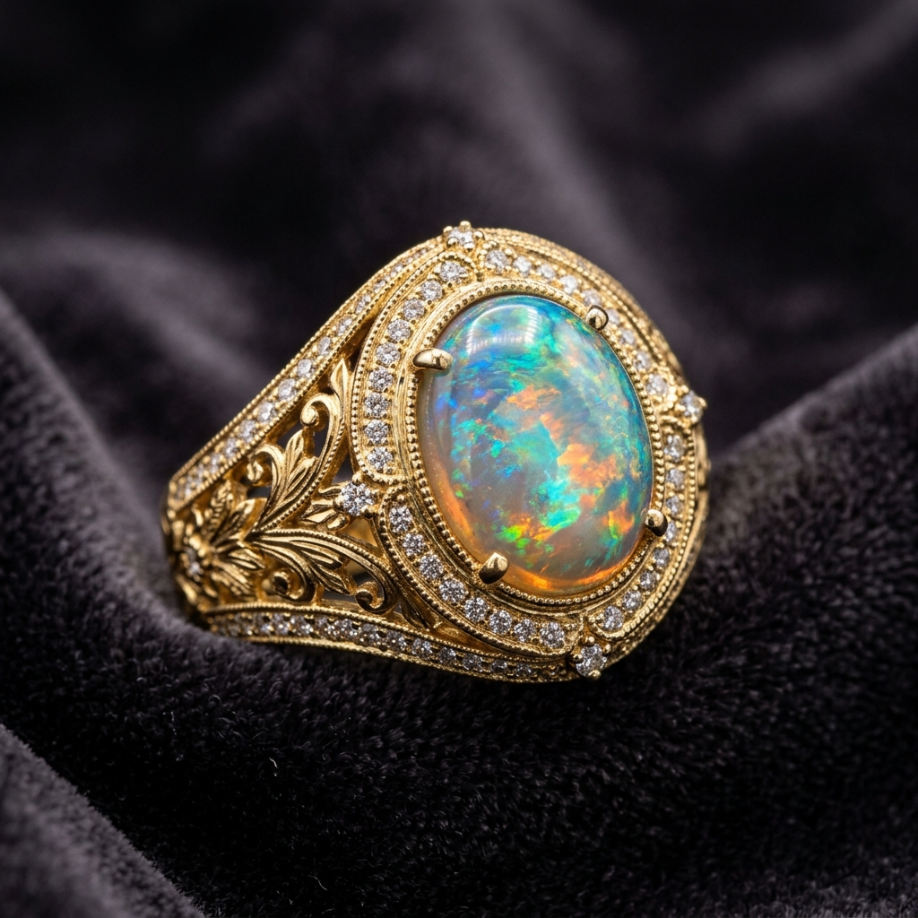 Opal Ring in Gold
