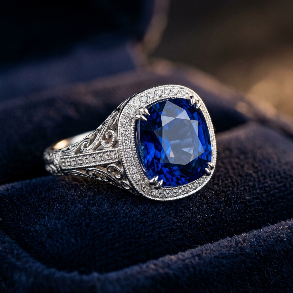 Sapphire Ring in Silver