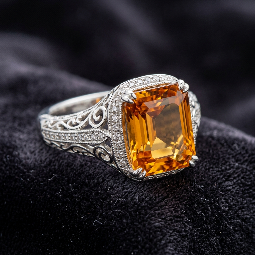 Topaz Ring in Silver